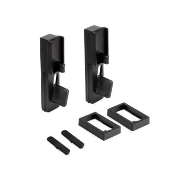 Kit de barra para armario aluminio y plástico negro Silk Emuca 7070114