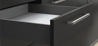 Emuca Juego bandejas giratorias mueble de cocina, 270º , módulo 800 mm,  Plástico y aluminio, Blanco