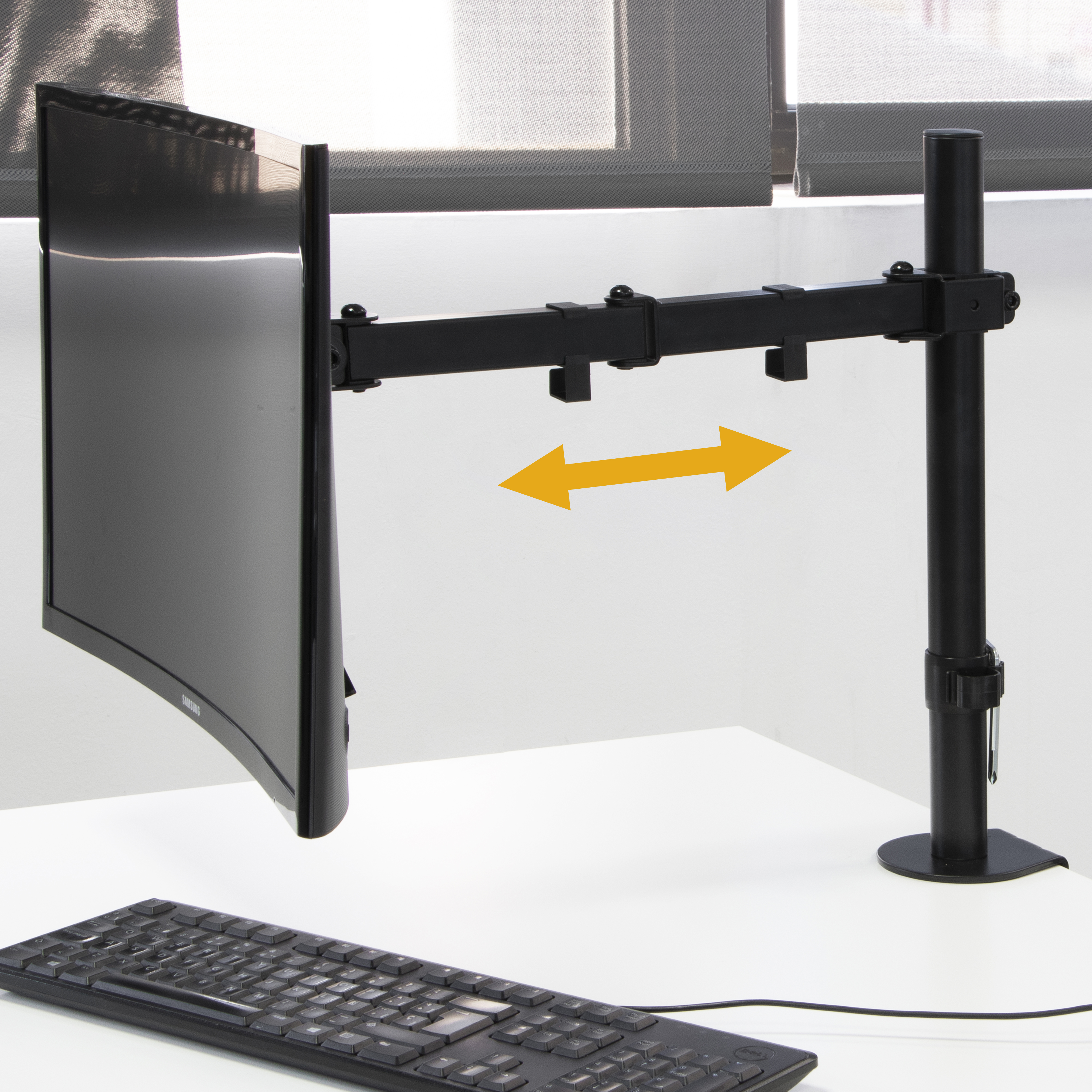 ZEUSLAP-soporte giratorio de Metal para Monitor, base portátil de  escritorio para montaje VESA